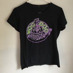 VooDoo Doughnut Black graffiti T-shirt Portland